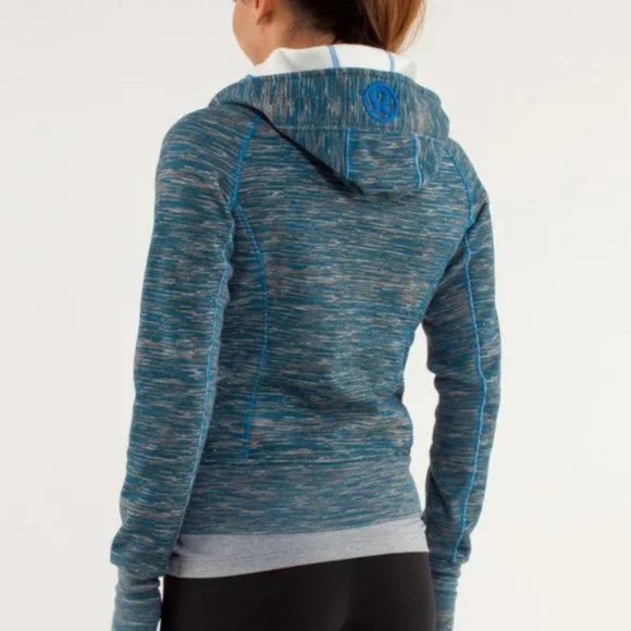 Lululemon Blue stripes Scuba Hoodie Wee are from Space Size 8 - Picture 10 of 10